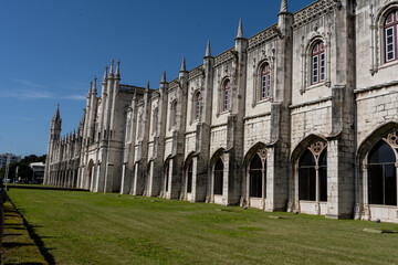 Fototapeta na wymiar The Jerónimos Monastery is located in the neighborhood