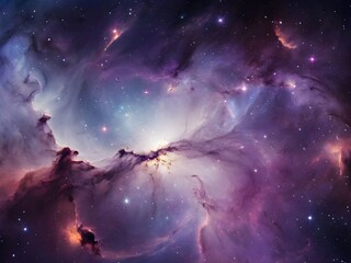 Fototapeta na wymiar nebula galaxy with stars in space