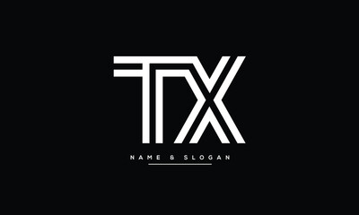 TX, XT, T, X, Abstract Letters Logo Monogram