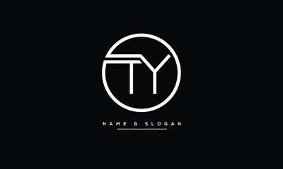 TY, YT, T, Y, Abstract Letters Logo monogram