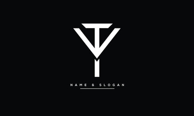 TY, YT, T, Y, Abstract Letters Logo monogram