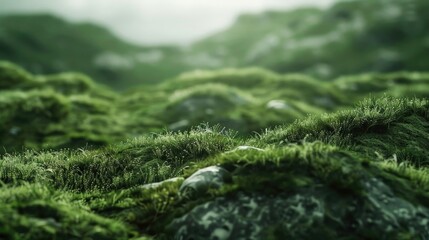 Close up shot of green grass, perfect for nature backgrounds