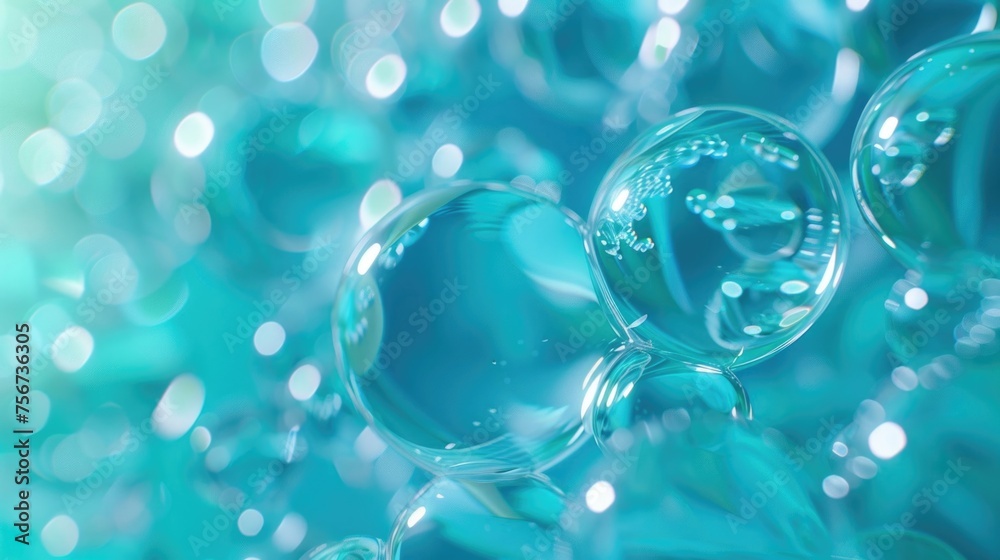 Aufkleber A bunch of bubbles floating on top of each other. Perfect for adding a playful touch to your design projects