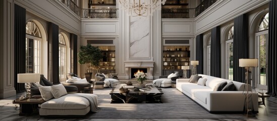 Obraz premium Luxurious Living Room Design