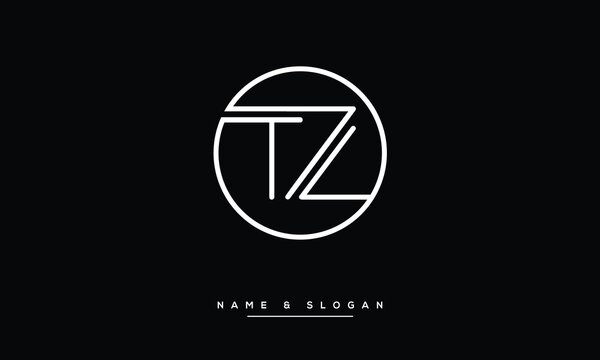 TZ, ZT, T, Z, Abstract Letters Logo monogram