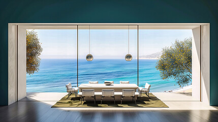Luxury Beachfront Villa with Modern Design, Elegant Furniture, and Stunning Sea Views for a Premium Lifestyle