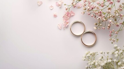 wedding rings background. - obrazy, fototapety, plakaty