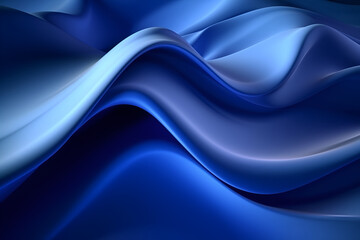 Modern bluck metal backdrop with waves, abstract dark metallic background