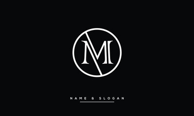 M, MM, Abstract Letters Logo Monogram