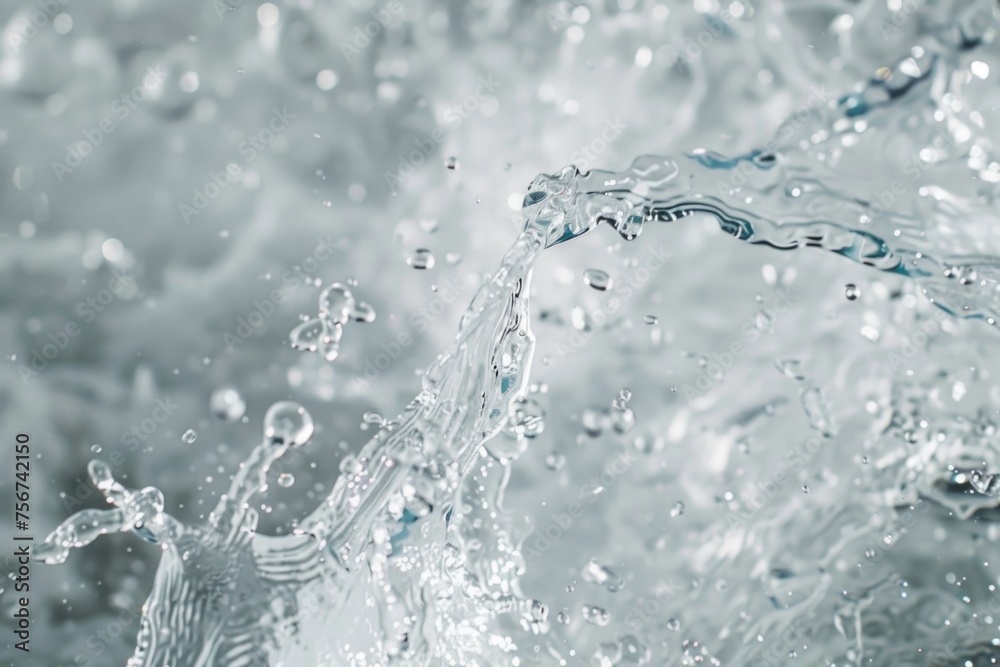 Poster close up of water splashing, great for various design projects