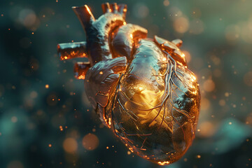 corazón anatómico, corazón  en 3d, corazón ilustración, corazón médico, anatomía humana