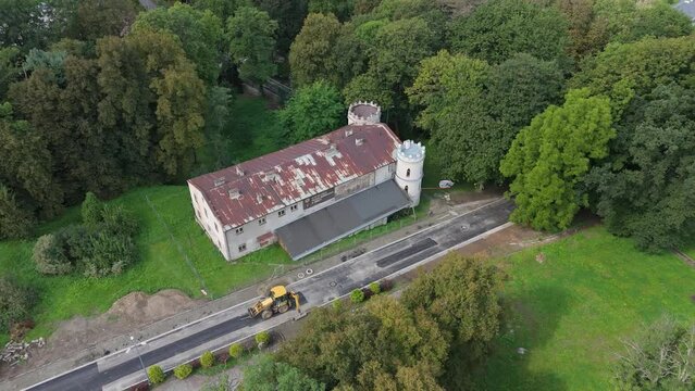 Beautiful Landscape Palace Bircza Bircza Aerial View Poland