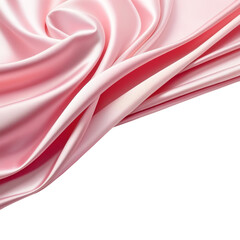 Wavy silk flying isolated on a transparent background