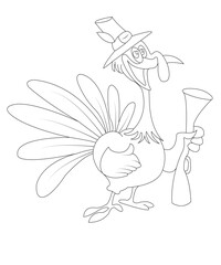 THANKSGIVING Coloring Book Page For Kids