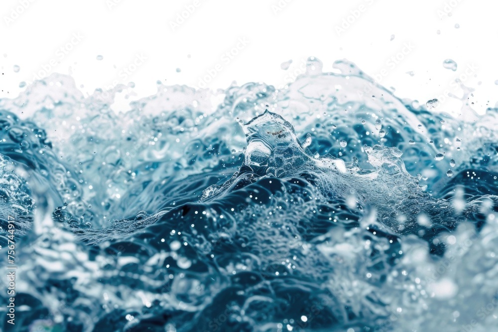 Poster close up of a wave in the ocean, perfect for nature backgrounds