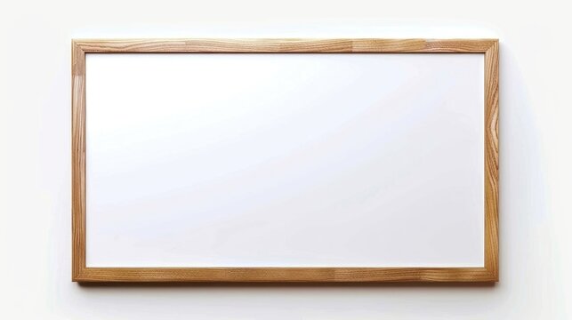 A simple picture frame hanging on a wall. Ideal for home decor or interior design projects