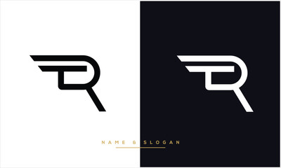 TR, RT, T, R, Abstract Letters Logo monogram