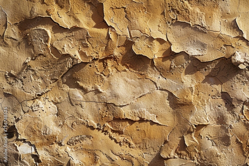 Aufkleber detailed view of peeling paint on a wall. ideal for background or texture use