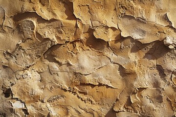 Detailed view of peeling paint on a wall. Ideal for background or texture use