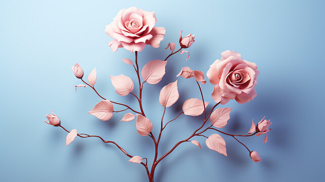 beautiful rose photo, generative ai