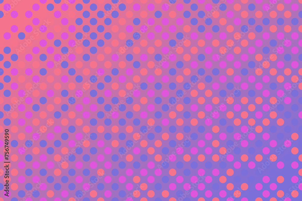 Poster gradient geometrical circle pattern background - colorful abstract vector design with dots