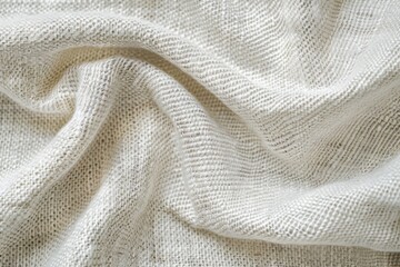 Detailed close up of white knit fabric, perfect for textile backgrounds