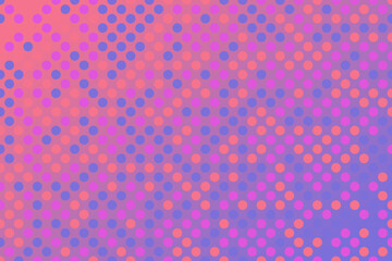 Gradient geometrical circle pattern background - colorful abstract vector design with dots - obrazy, fototapety, plakaty