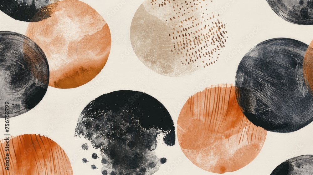 Poster Close up of a pattern of circles, suitable for backgrounds or design elements