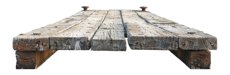 Wooden pier, cut out - stock png.