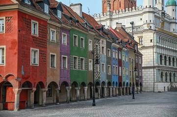 Merchants Houses, Poznan Stary Rynek, Poland - Colorful Renaissance Style Houses and Buildings