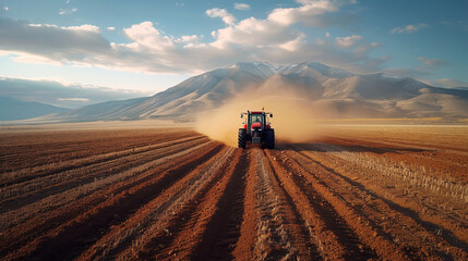 Agricultural Revolution: Tractors Reducing Labor Costs on Farmland
