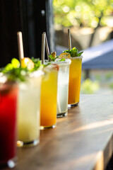 cocktail with lime
