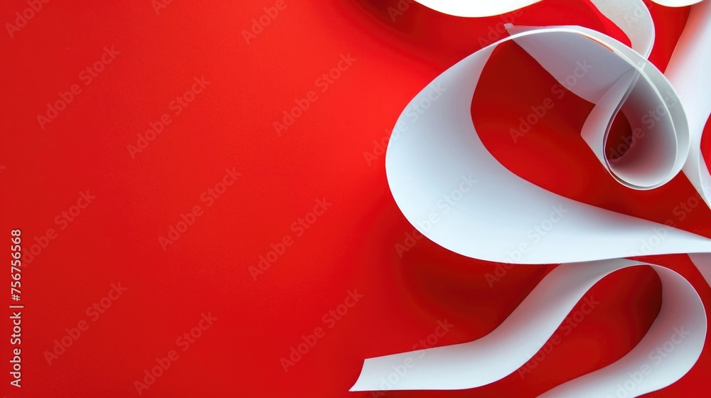 Poster a pair of scissors placed on a piece of paper. useful for office and school supplies concepts