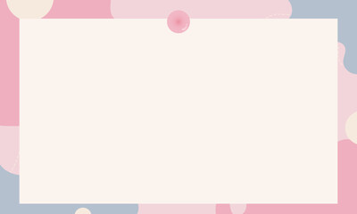 Cute kawaii abstract pastel banner and poster background