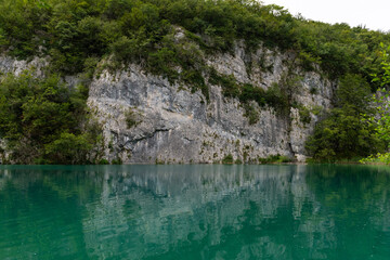 Rock reflections in Croatian Lake