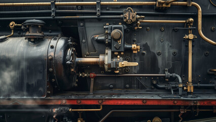 Vintage Velocity: The Art of Steam Locomotive Photography - obrazy, fototapety, plakaty