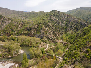 Struma River passing through the Kresna Gorge, Bulgaria - 756761756