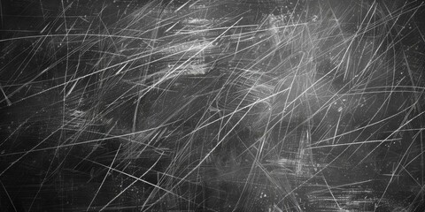 A black and white photo of a scratched surface. Suitable for backgrounds or textures