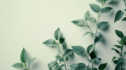 A zen plant background, plant background for text and presentations