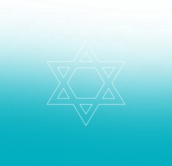 Black star of david, jews jewish symbol logo illustration on white background 