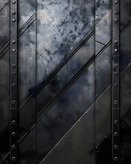 Abstract metal texture background - Carbon design banner - 756765799