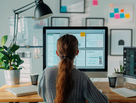 ux designer working on a portal website design to improve customer experiences 