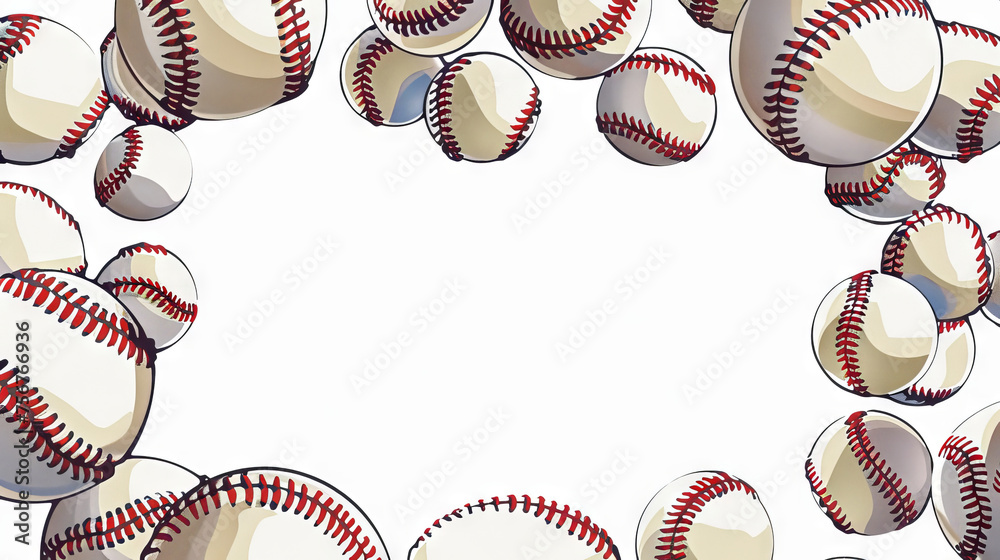 Wall mural baseball background graphics