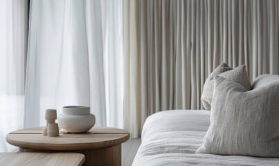 Scandinavian minimalistic style design living room