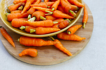 Fresh baby carrot, Excellent source of vitamin A and beta-carotene
