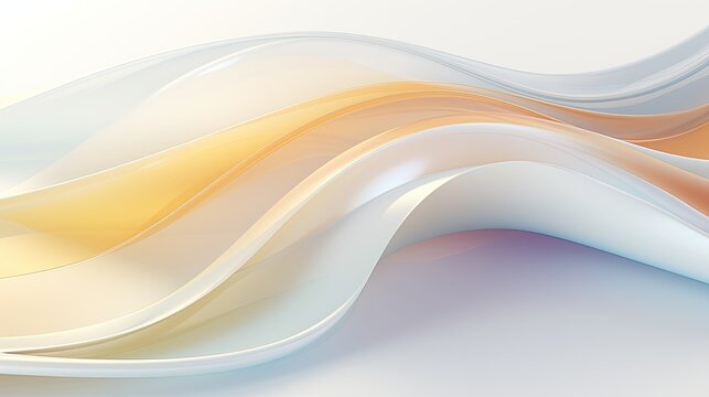 Wavy abstract background. Brightly colored polymer surface with a wavy shape. A dynamic plastic form.