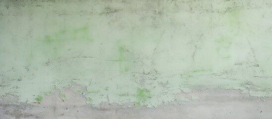 Pale green cement wall background.