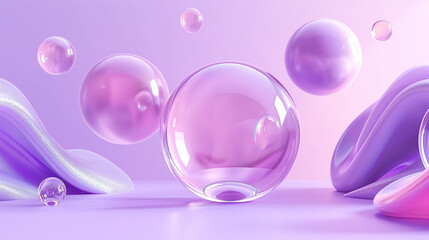 Obraz premium Serene Purple Dreamscape