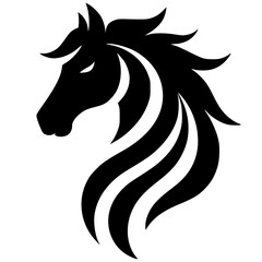Horse head silhouette