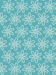 Flower Background, Daisy Texture, Daisy Wallpaper, Seamless Pattern, Floral Pattern, Flower Pattern, Daisy Pattern, Vector Illustration, Wedding Background, Nursery Wallpaper, Vector Illustration